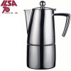 Slancio. Cafetière Italienne de 1 à 10 tasses (finition satiné) 