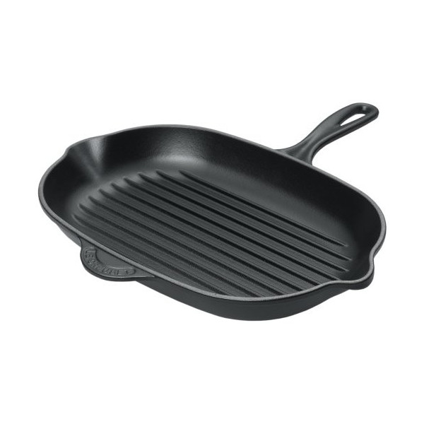 Skillet Gril ovale 32 cm noir - Le Creuset