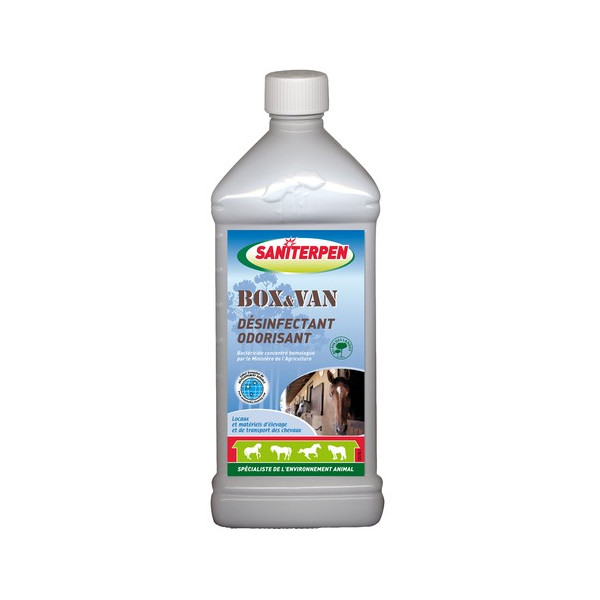 Box & Van. Désinfectant Odorisant Saniterpen 1L - Action Pin