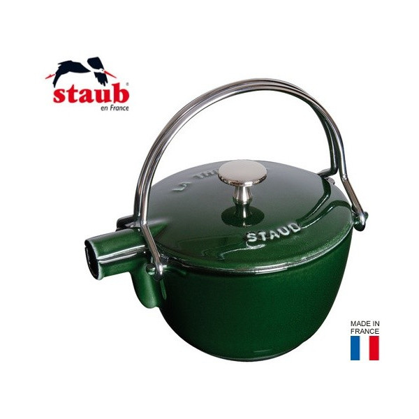 Théière - bouilloire fonte 1,15L| vert basilique - Staub (Vue 1)