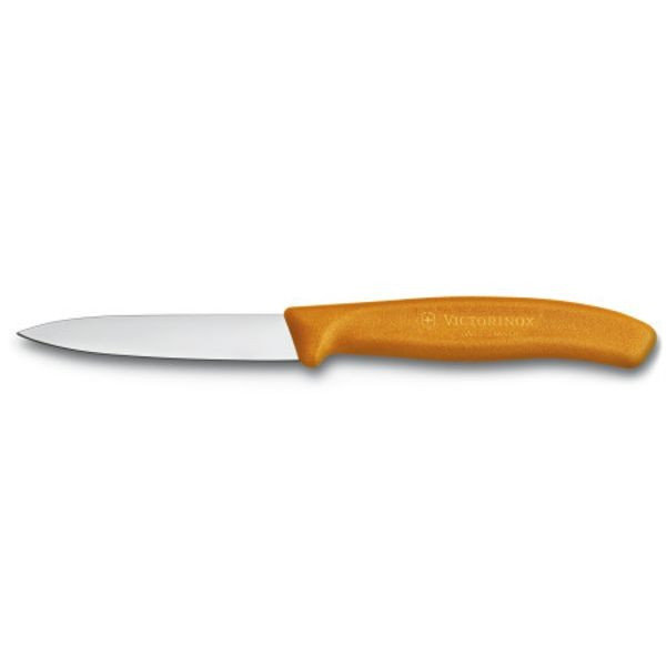 Couteau d'Office éplucheur 8 cm orange - Victorinox 