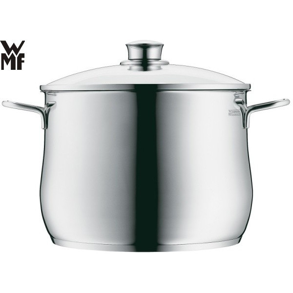 Marmite Tramontina Grano 24 Cm - 7,7 L Inox 3 Plis, Couvercle Et Poignées Rivetées, Induction & Four
