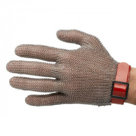 Gant cotte de maille N°8 Rouge