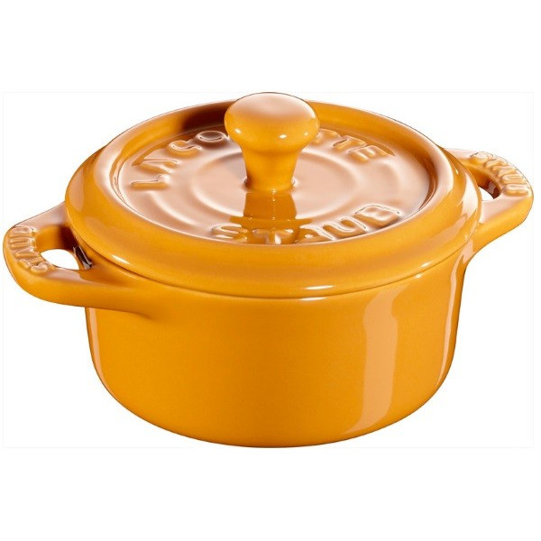 Mini-cocotte céramique 10 cm Jaune moutarde - Staub