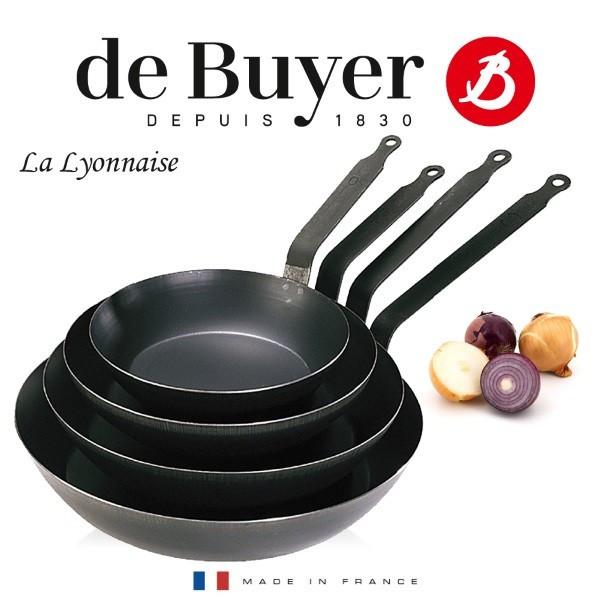 Poêle coupe lyonnaise de 16 à 40 cm - De Buyer