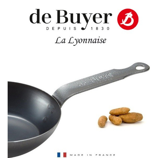 Poêle coupe lyonnaise de 16 à 40 cm - De Buyer
