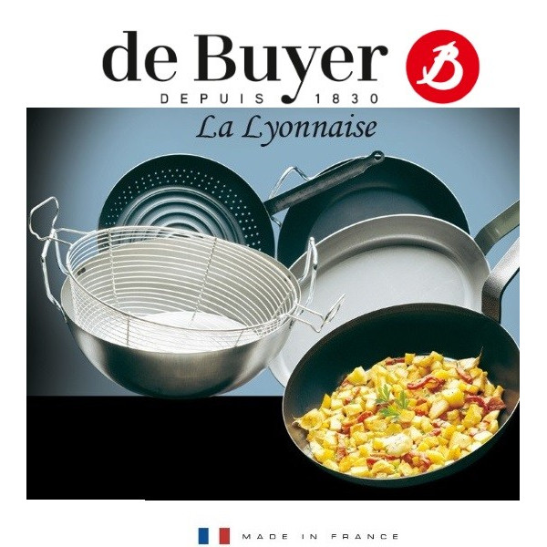 Poêle coupe lyonnaise de 16 à 40 cm - De Buyer