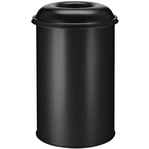 Maxi poubelle anti-feu, 200 L noir - Eko
