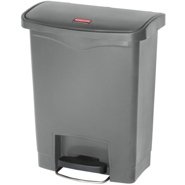 Slim Jim Step On. Poubelle à pédale de 30L, gris - rubbermaid