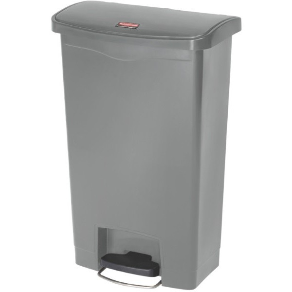 Slim Jim Step On. Poubelle à pédale de 50L, gris - rubbermaid