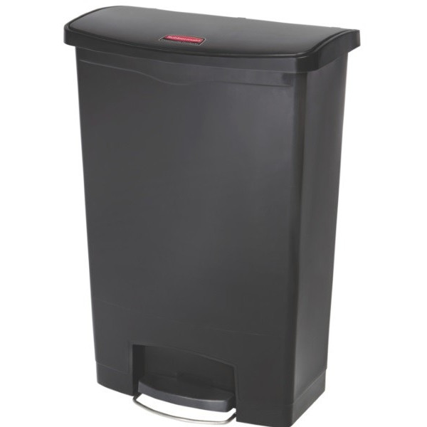 Slim Jim Step On. Poubelle à pédale de 90L, noir - rubbermaid
