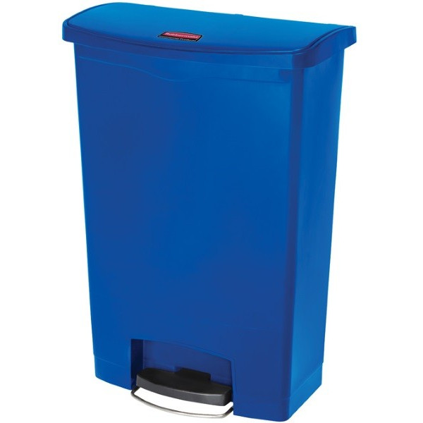 Slim Jim Step On. Poubelle à pédale de 90L, bleu - rubbermaid