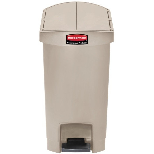 Slim Jim Step On. Poubelle étroite de 30L, beige - Rubbermaid