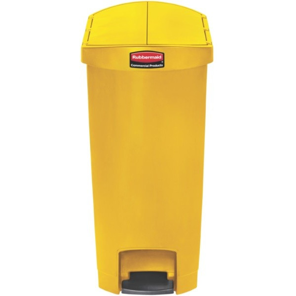 Slim Jim Step On. Poubelle étroite de 50L, jaune - Rubbermaid