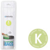 Rouleau de 10 sacs poubelle Biodégradable 10L (K) - Brabantia