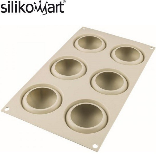 Goccia. Moule 3D 6 portions en forme de petite goutte, 6,8 cm - 