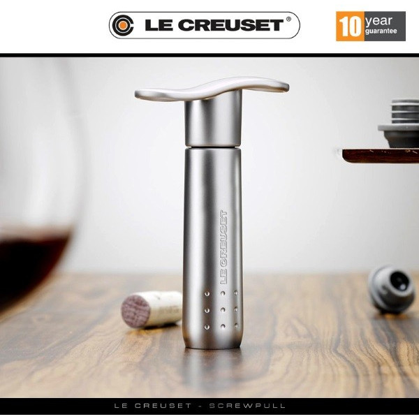 WA-137. Pompe à vin + 3 bouchons métal - Screwpull