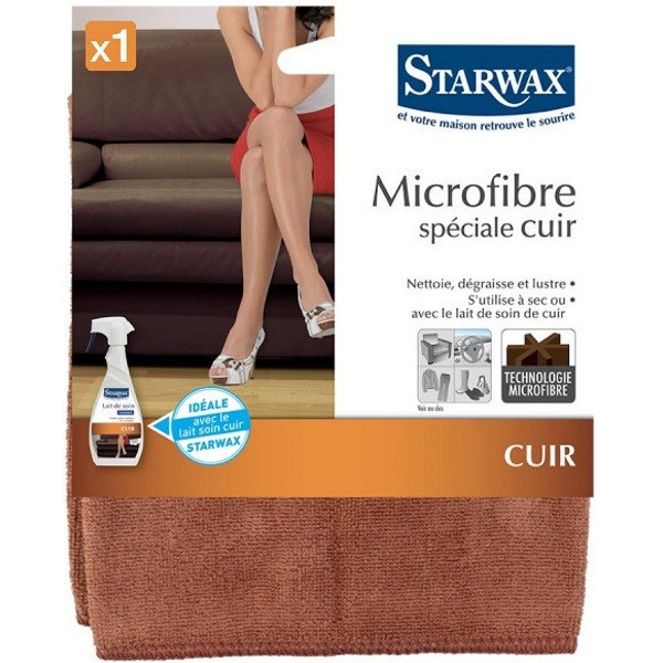 Lavette microfibre spéciale cuir - Starwax