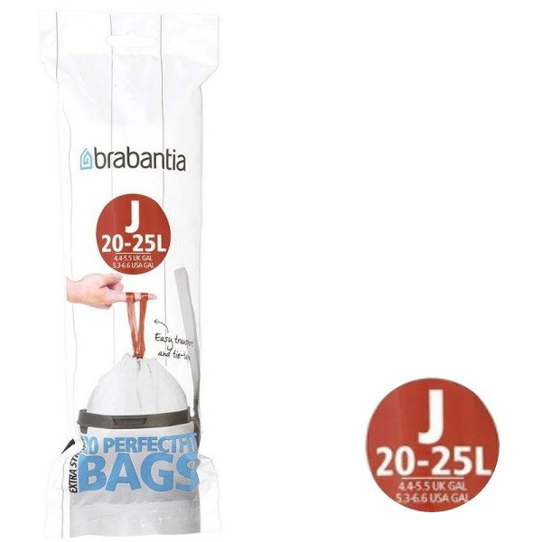 Perfectfit. Rouleau de 20 sacs poubelle 20-25L (J) - Brabantia