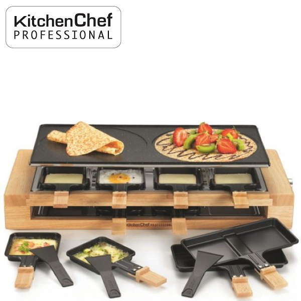 Wood. Appareil à raclette Grill & Crêpes, 8 personnes - Kitchen 