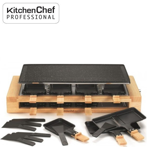 Wood. Appareil à raclette Grill & Crêpes, 8 personnes - Kitchen 