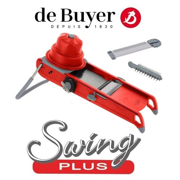 Swing Plus. Mandoline double lames rouge - De Buyer