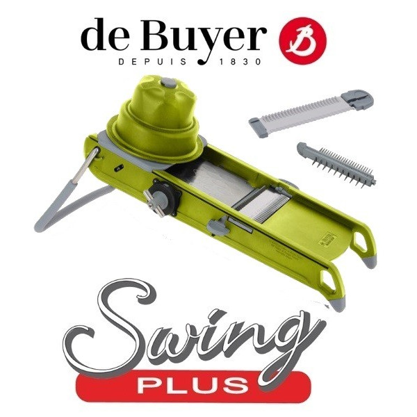 Swing Plus. Mandoline double lames vert - De Buyer