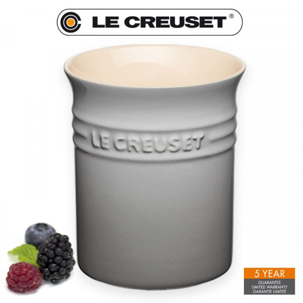 Pot à ustensiles Ht.15 cm, Ø11 cm, 1,1L, Mist Grey - Le Creuset