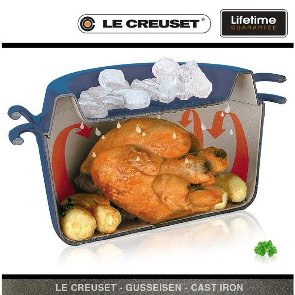 Doufeu. Cocotte ovale en fonte - Le Creuset (Vue 2)