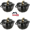 Mini cocotte citrouille céramique 14 cm noir - Staub