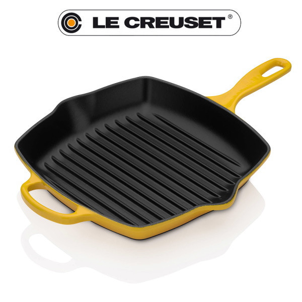 Evolution. Skillet Gril Carré 26 cm Jaune Soleil - Le Creuset