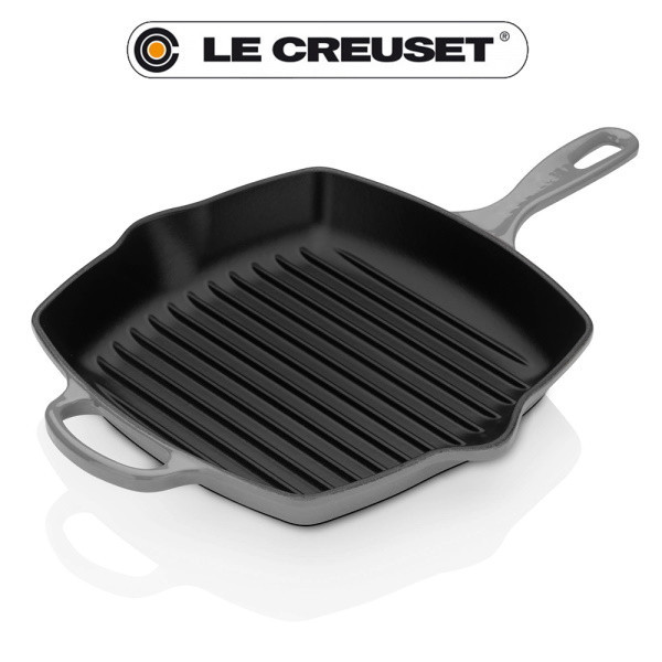 Evolution. Skillet Gril Carré 26 cm Mist Grey - Le Creuset