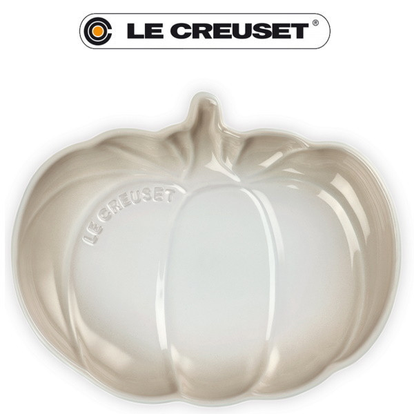 Assiette citrouille en grès - (Vue 1 Moyen meringue) - Le Creuse