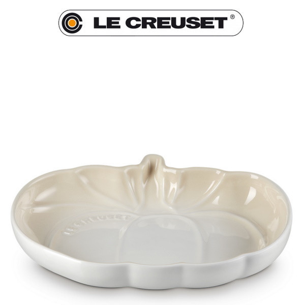 Assiette citrouille en grès - (Vue 2 Moyen meringue) - Le Creuse