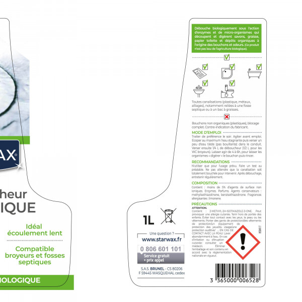 Déboucheur biologique - Starwax