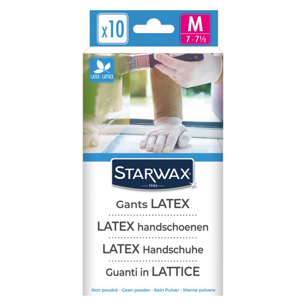 Gants latex renforcé 1725 - Taille moyenne (7-7²) - Starwax