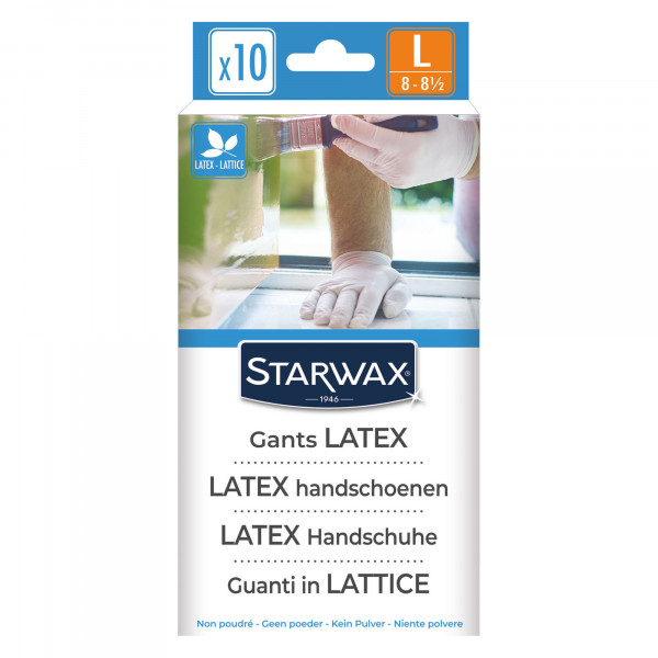 Gants latex renforcé 1726 - Taille moyenne (8-8²) - Starwax