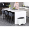 Poubelle à pédale tri sélectif Essential 20+9 L, EKO blanc  (Vue 6)