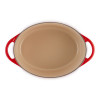 Doufeu. Cocotte ovale en fonte rouge cerise - Le Creuset (Vue 3)