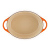 Doufeu. Cocotte ovale en fonte orange volcanique - Le Creuset (Vue 3)