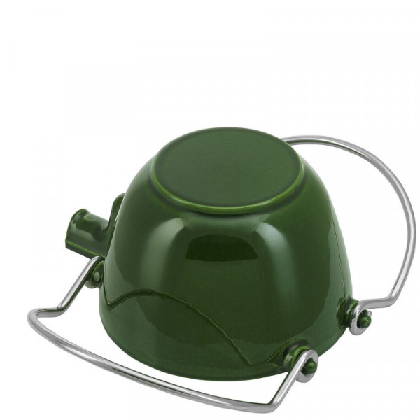 Théière - bouilloire fonte 1,15L| vert basilique - Staub (Vue 3)