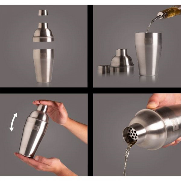 Shaker à cocktail - Acier Brossé - Vacuvin