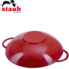 Zwilling Staub France - Wok en fonte rouge cerise | 40509-898-0 (Vue 3)