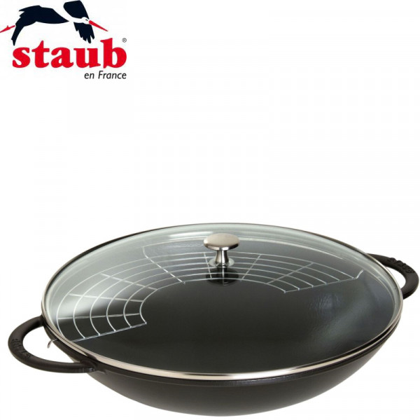 Zwilling Staub France - Wok en fonte noir | 40509-398-0 (Vue 1)