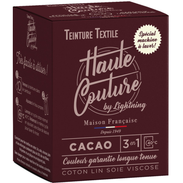 Haute Couture. Teinture textile cacao - Lightning | Art. TTHC13350