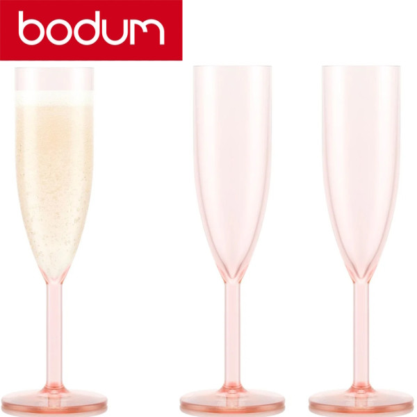 Oktett. Lot 4 flûtes à champagne 12 cL rose - Bodum | Art. 11927-679SSA