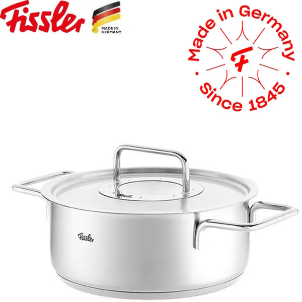 Pure Collection. Faitout inox avec couvercle inox de 16 à 24 cm - Fissler - Vue 2