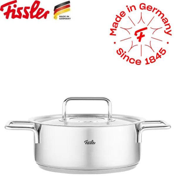 Pure Collection. Faitout inox avec couvercle inox de 16 à 24 cm - Fissler - Vue 3