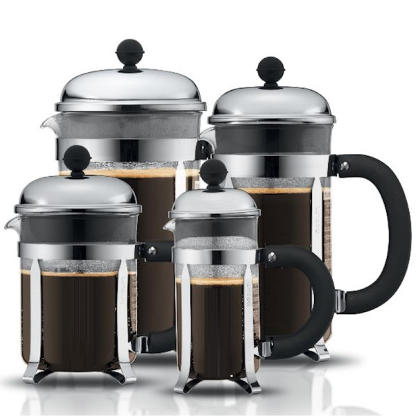 Chambord. Cafetière à piston avec poignée santoprène de 3 à 12 Tasses  - Bodum | Art. 11732-16