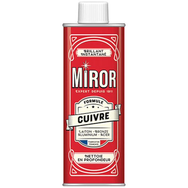 Miror cuivre. Nettoyant nouvelle formule 250 mL - Miror